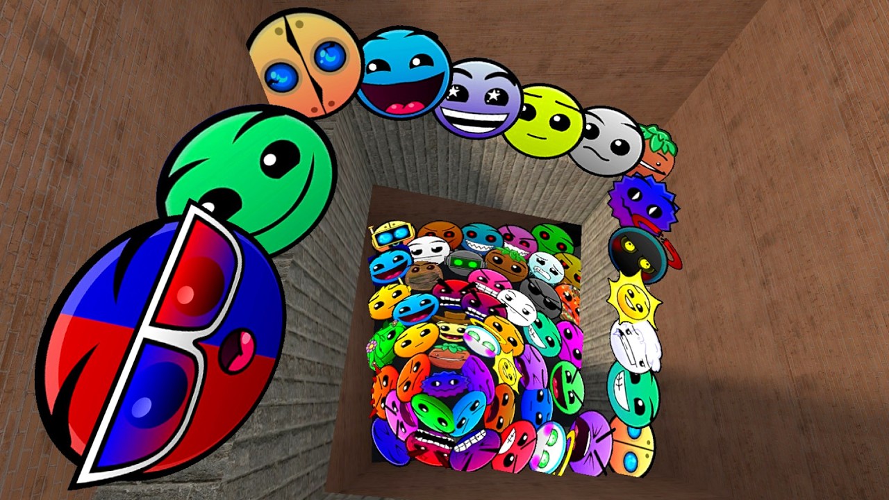 Lobotomy Dash, Nextbots и Geometry Dash, Chase me In Maze, Garry's Mod
