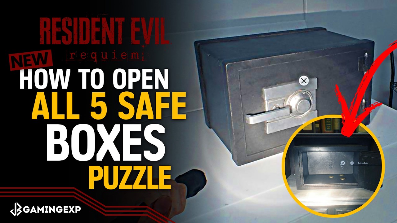 How to OPEN All 5 Safe Boxes Combination Numbers And Locations - Resident Evil 9 Requiem