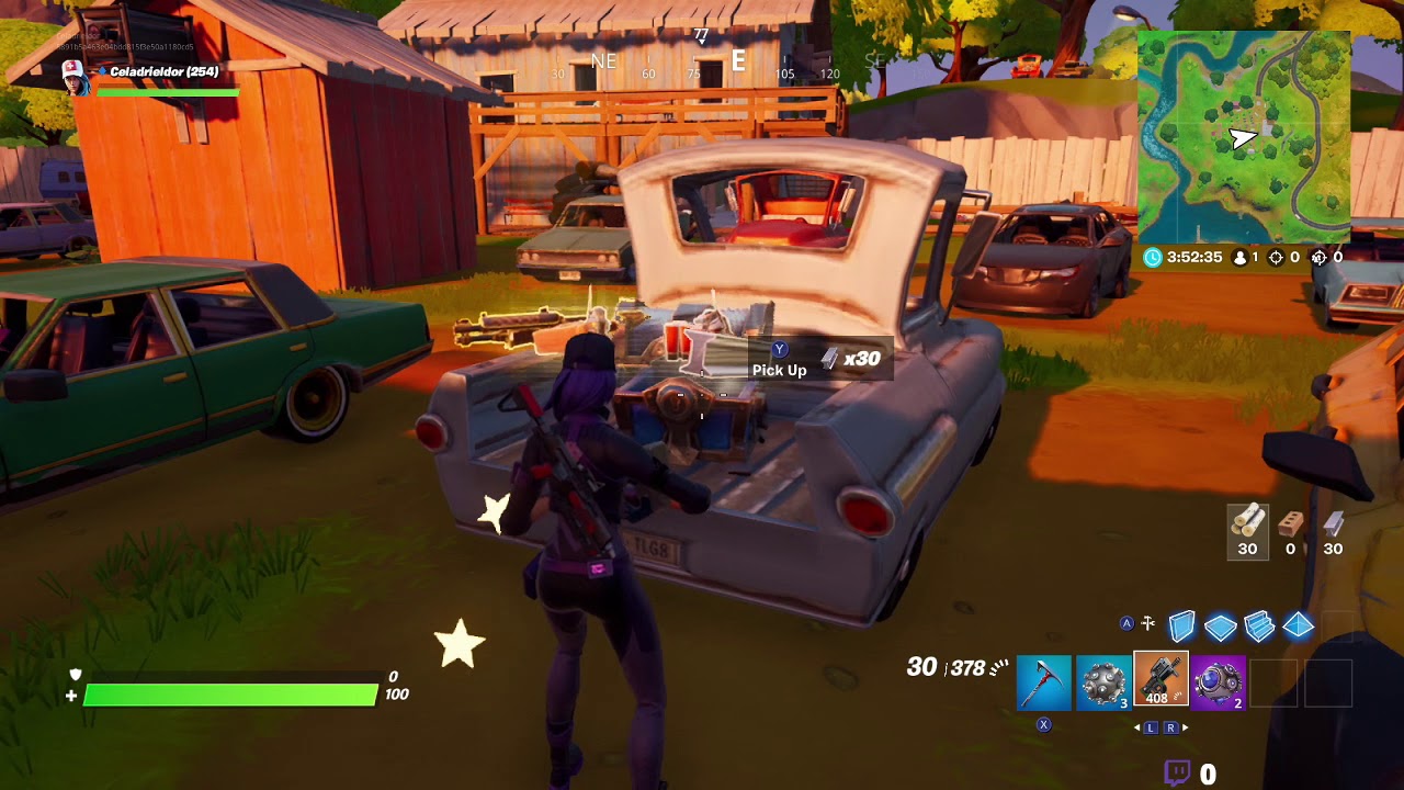 Fortnite Overtime Challenge - Gold Scavenger Medal - Purple Rippley