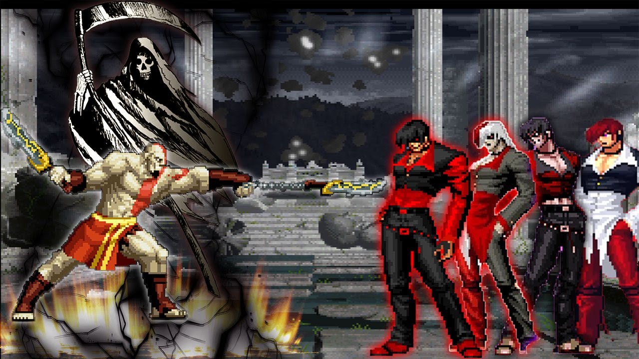 [Mugen KOF] Kratos vs Orochi Iori Team