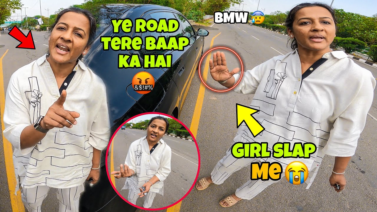 Iss Ladki Neh @RajaDc77 Ko Thappad Mar Diya🤬|| Ladkii Neh Police Bula Lii😰