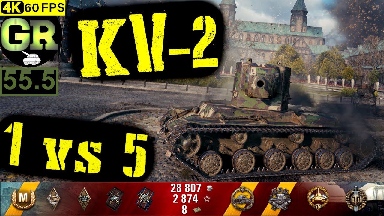 55_World of Tanks KV-2 WoT Replay - 7 Kills 2.3K DMG(Patch 1.5.0)