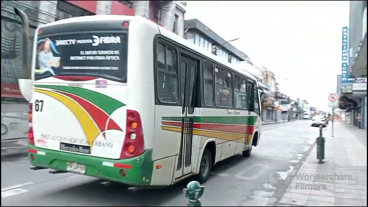 Buses de Temuco, día de frío y lluvía parte 1