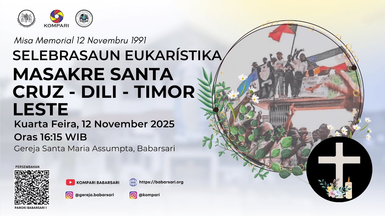 Live Streaming Misa Memorial Masakre Santa Cruz  - Rabu, 12 November 2025 pukul 16:15 WIB | GMAB