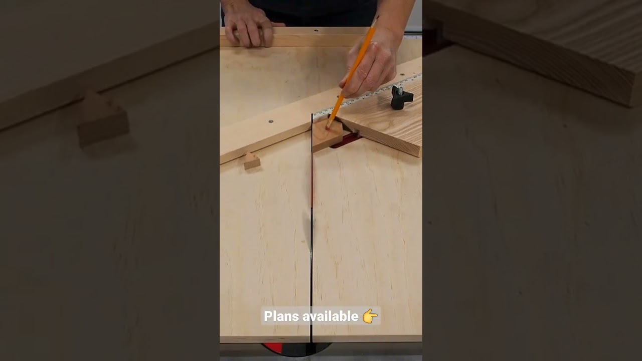 Cutting hexagons the easy way #shorts #woodworking