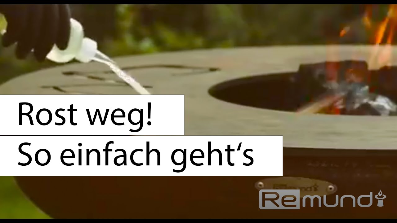 So einfach bekommst du Rost und Dreck weg - Feuerplatte, Feuerstelle