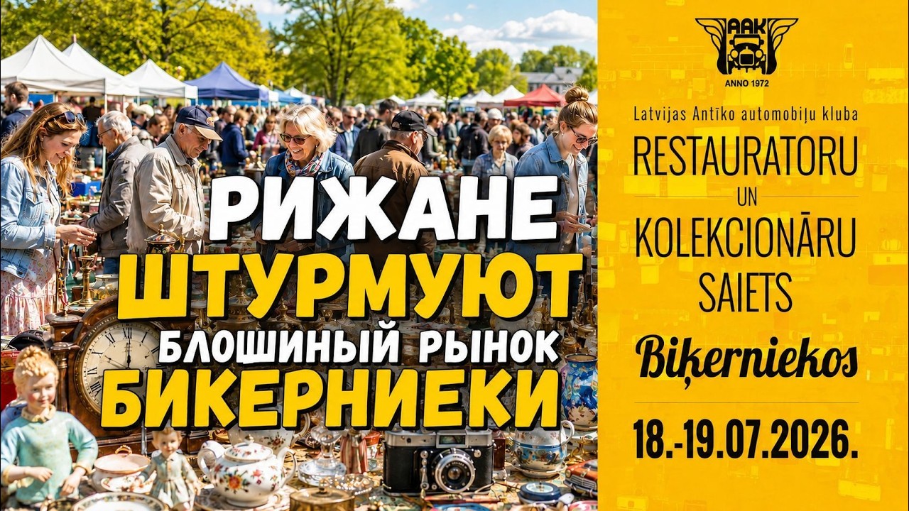 Бикерниеки Biķernieki знаменитая барахолка в Риге Rīgā. Шедевры раскупают моментально! Виват Винтаж!
