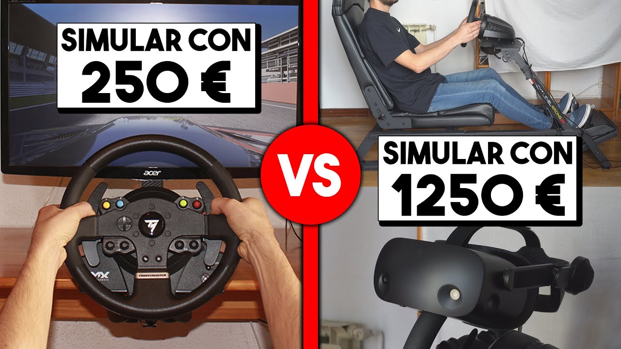 SIMULAR CON 250€ vs 1250€ | Trustmaster TMX + Cockpit F-GT + HP Reverb G2