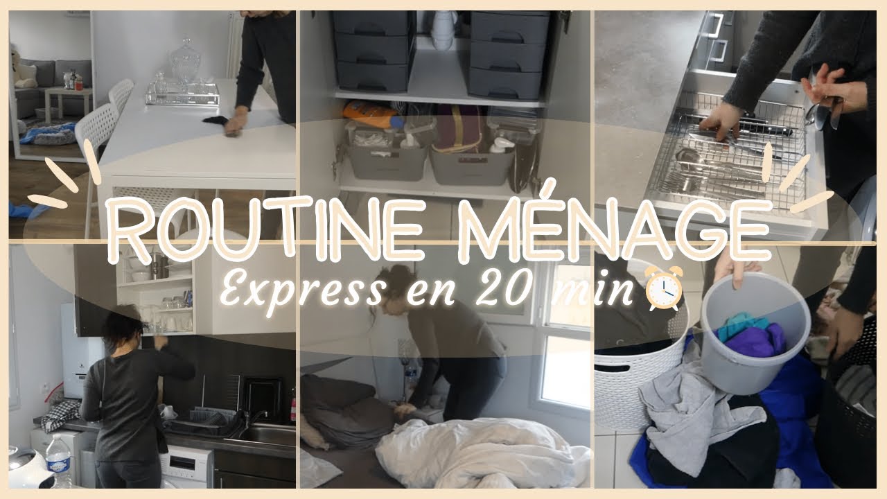 ROUTINE M&Eacute;NAGE EXPRESS EN 20 MIN ✨| ON SE MOTIVE ENSEMBLE | MOTIVATION M&Eacute;NAGE | GAIN DE TEMPS !