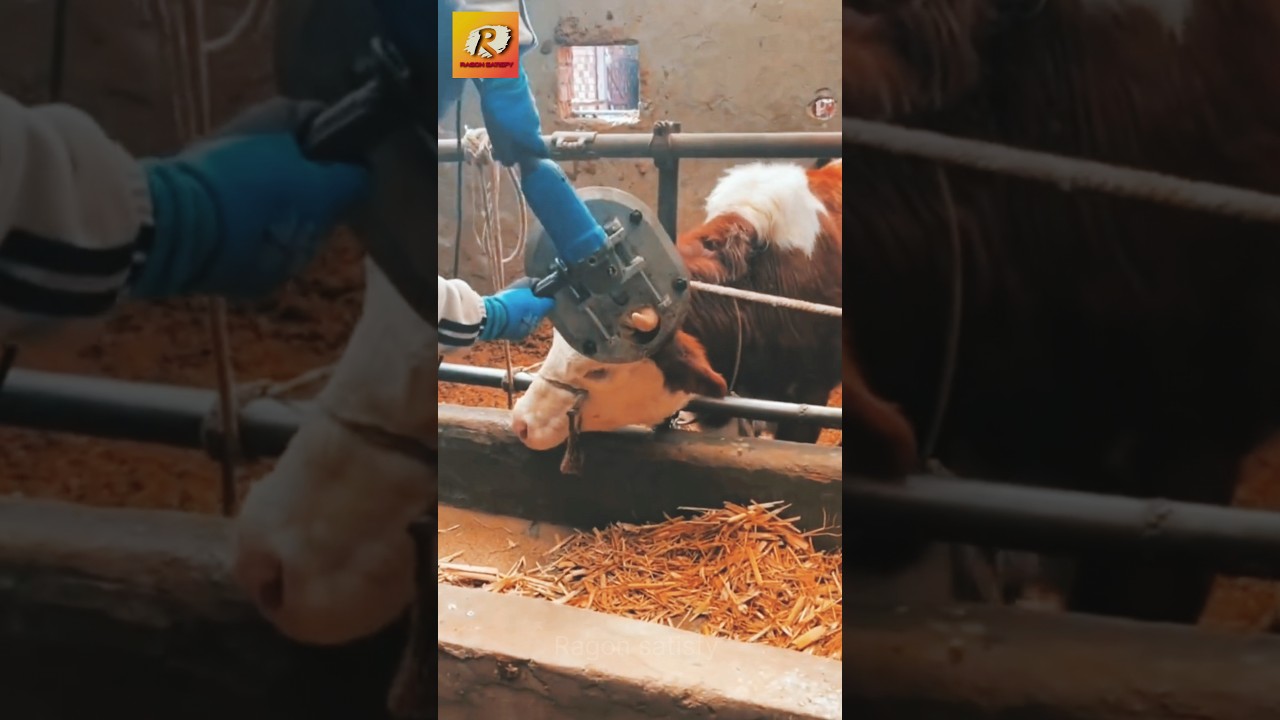 Cow Horn Cutting - Random Satisfying Video #shorts #satisfying #youtubeshorts #asmr #viral