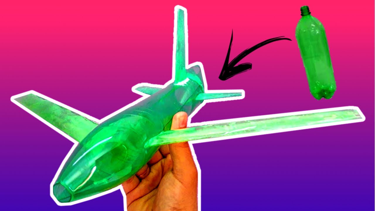 Como fazer avião com garrafa Pet