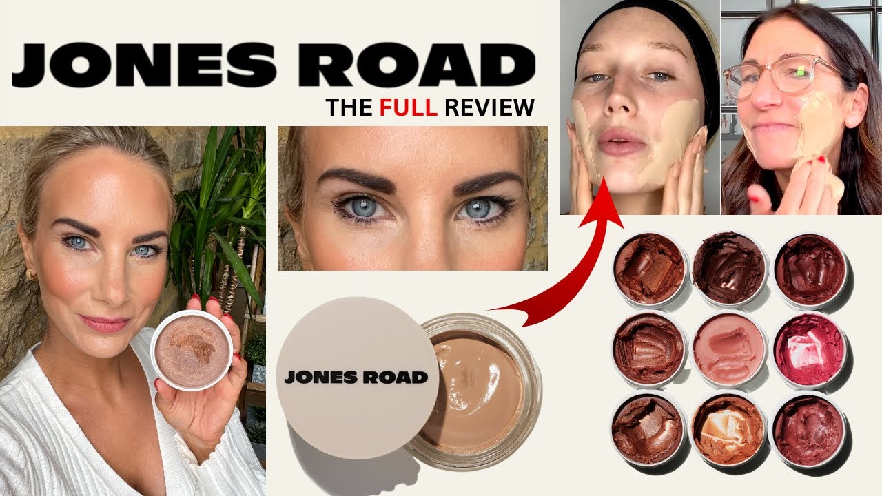 Обзор макияжа для лица JONES ROAD UK. Чудо-бальзам для лица Haul Miracle Balm. Тональный крем с э...