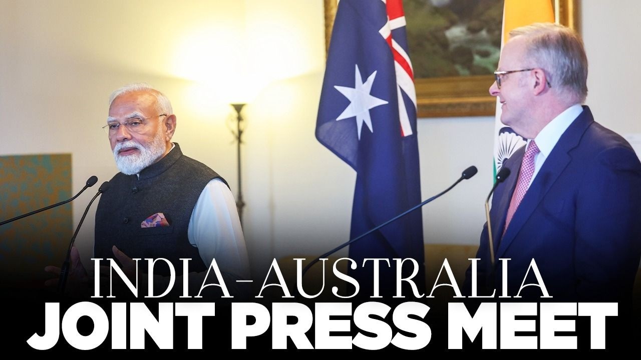 LIVE: PM Modi, Australian PM Anthony Albanese attend joint press meet in Melbourne