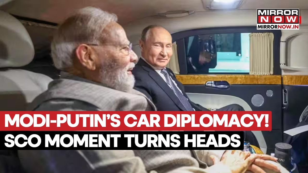 PM Modi-Putin's Car Diplomacy In Bishkek!  SCO Bonhomie Moment Turns World's Head | Watch