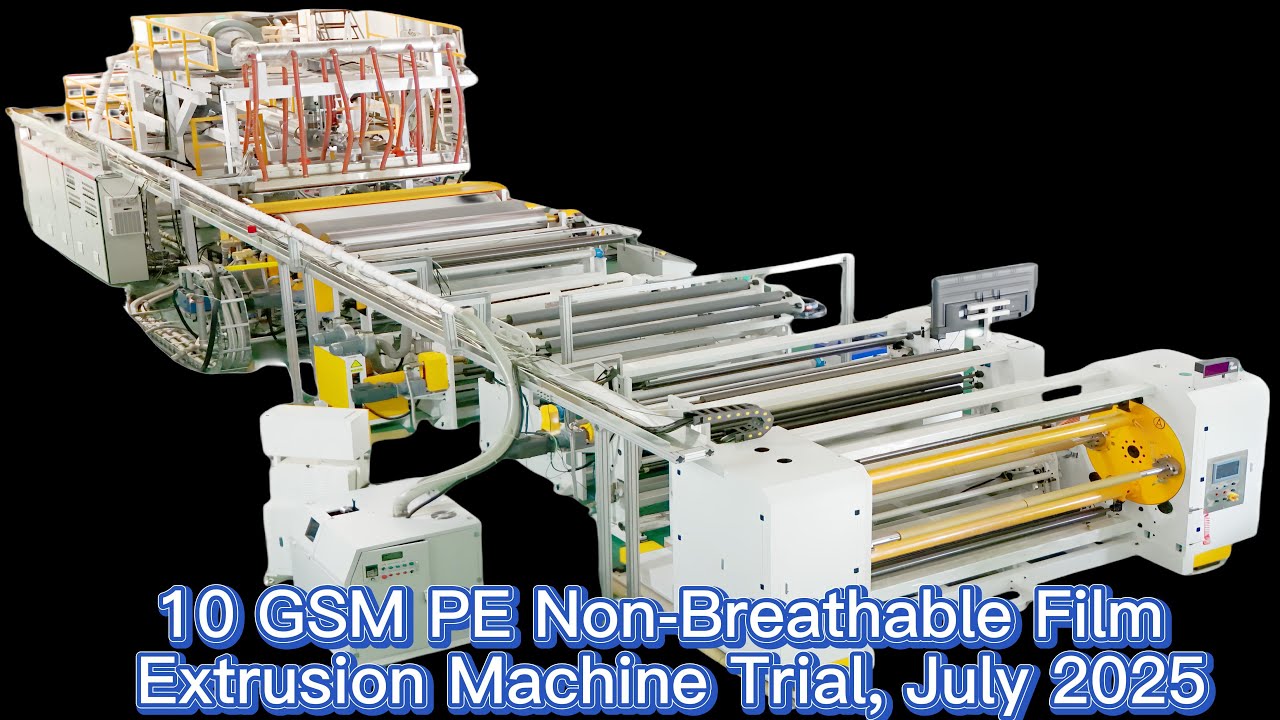 FlyYou PE Non Breathable Film Extrusion Machine for Hygiene Backsheet Film Baby Diaper Film