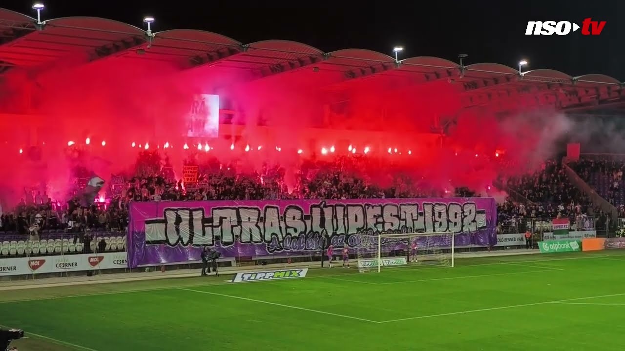 A látványos hazai élőkép után füstbe borult a pálya az Újpest–Győrön