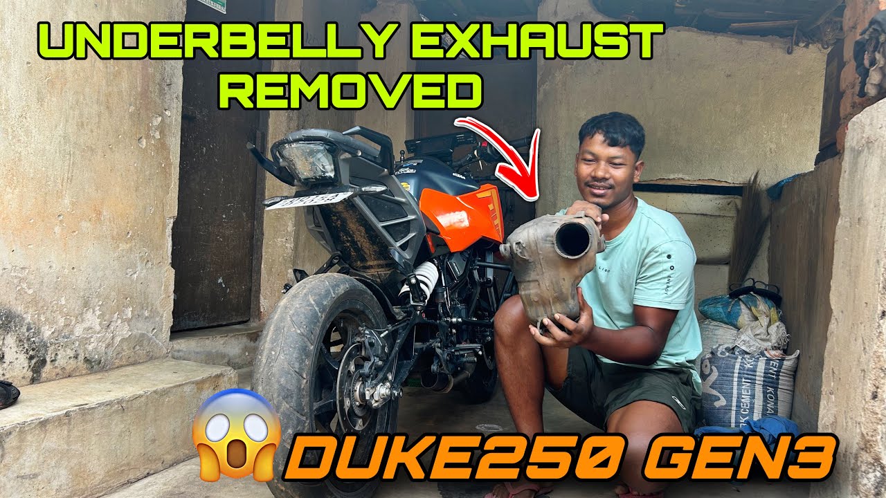 DUKE250 GEN3 Ka Underbelly Exhaust Nikal Diya☠️❌Or Fir Dekho Kya Hua👻