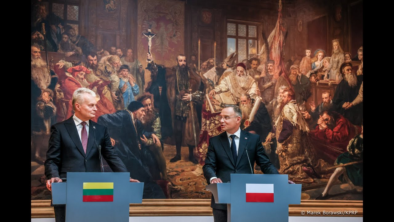 Lublin. Konferencja prasowa Prezydentów Polski i Litwy