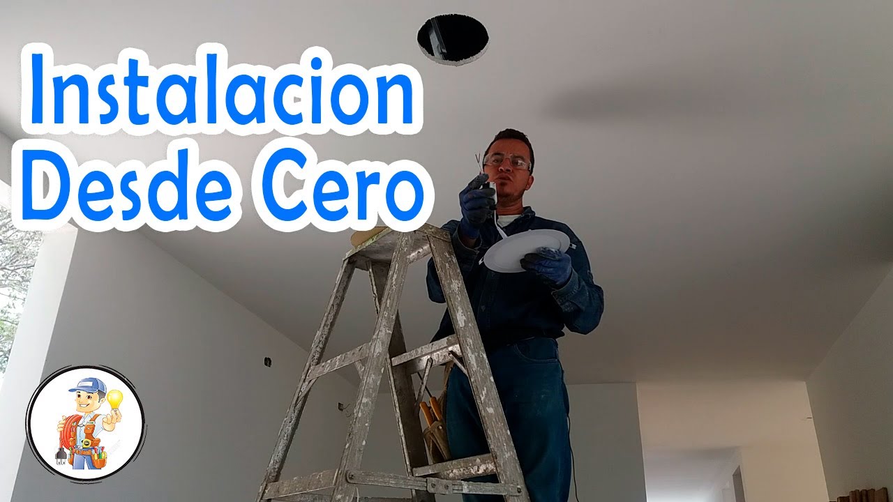 Como Instalar Lampara(Panel Led) En Draibol // Curso de Electricidad #42