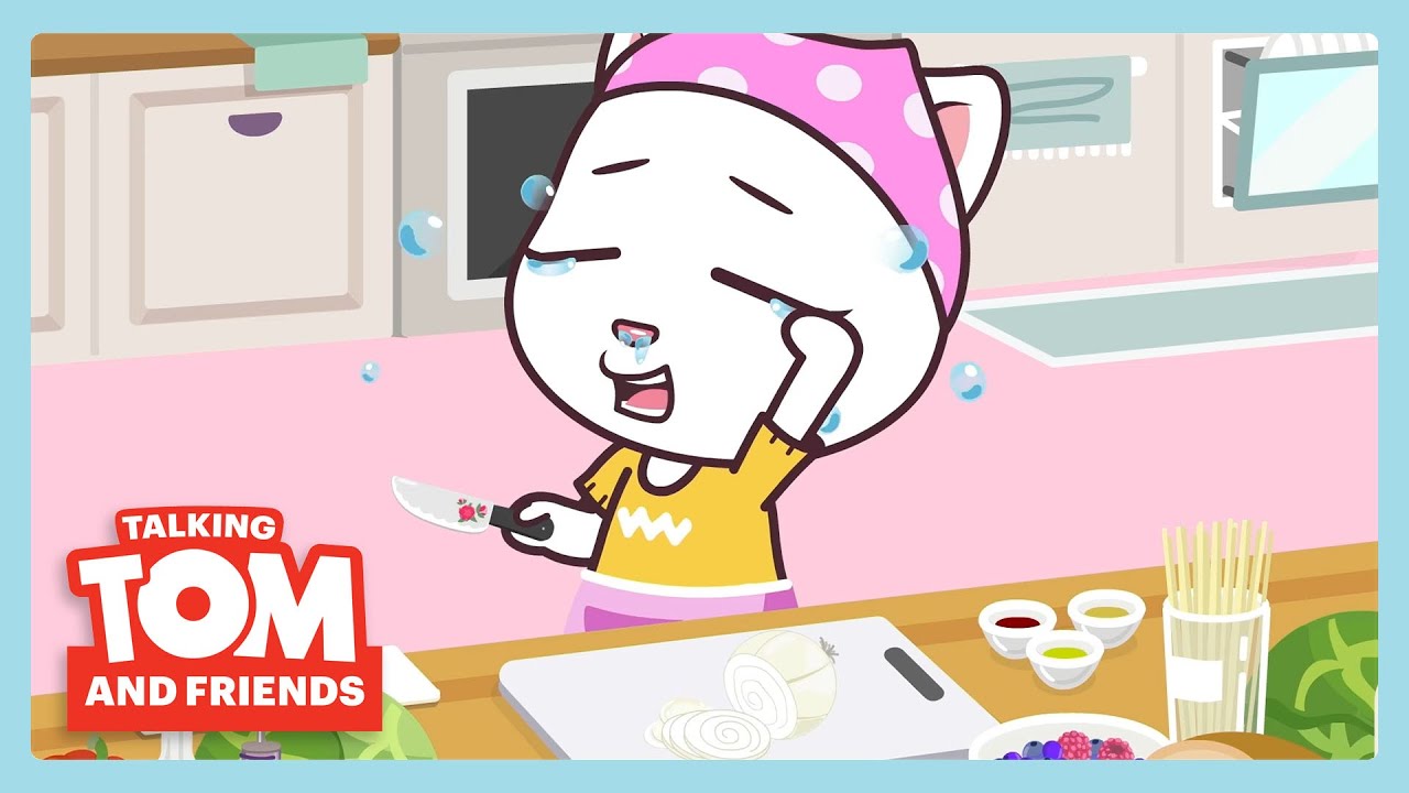 Chopping Onions | Talking Tom | WildBrain Superheroes