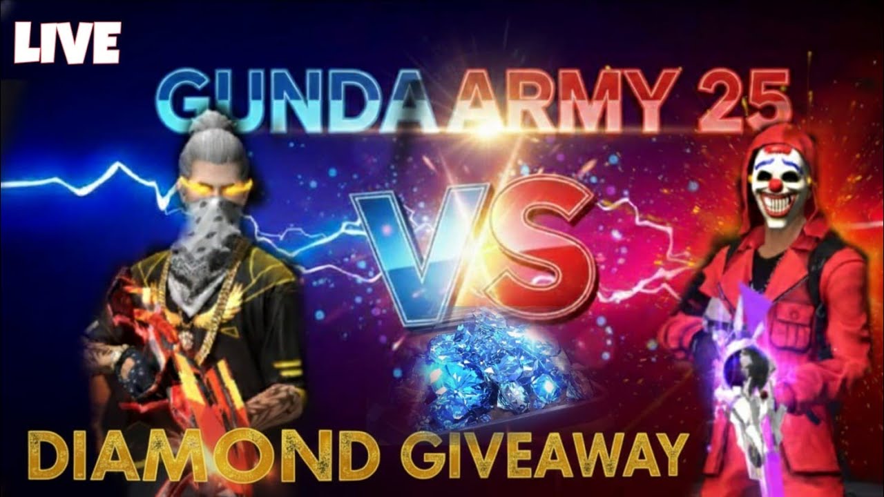 free fire shot live stream video diamond giveaway 💎 bundle giveaway 🎁