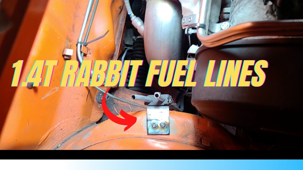 Finally installed fuel lines in the 1.4t VW rabbit!