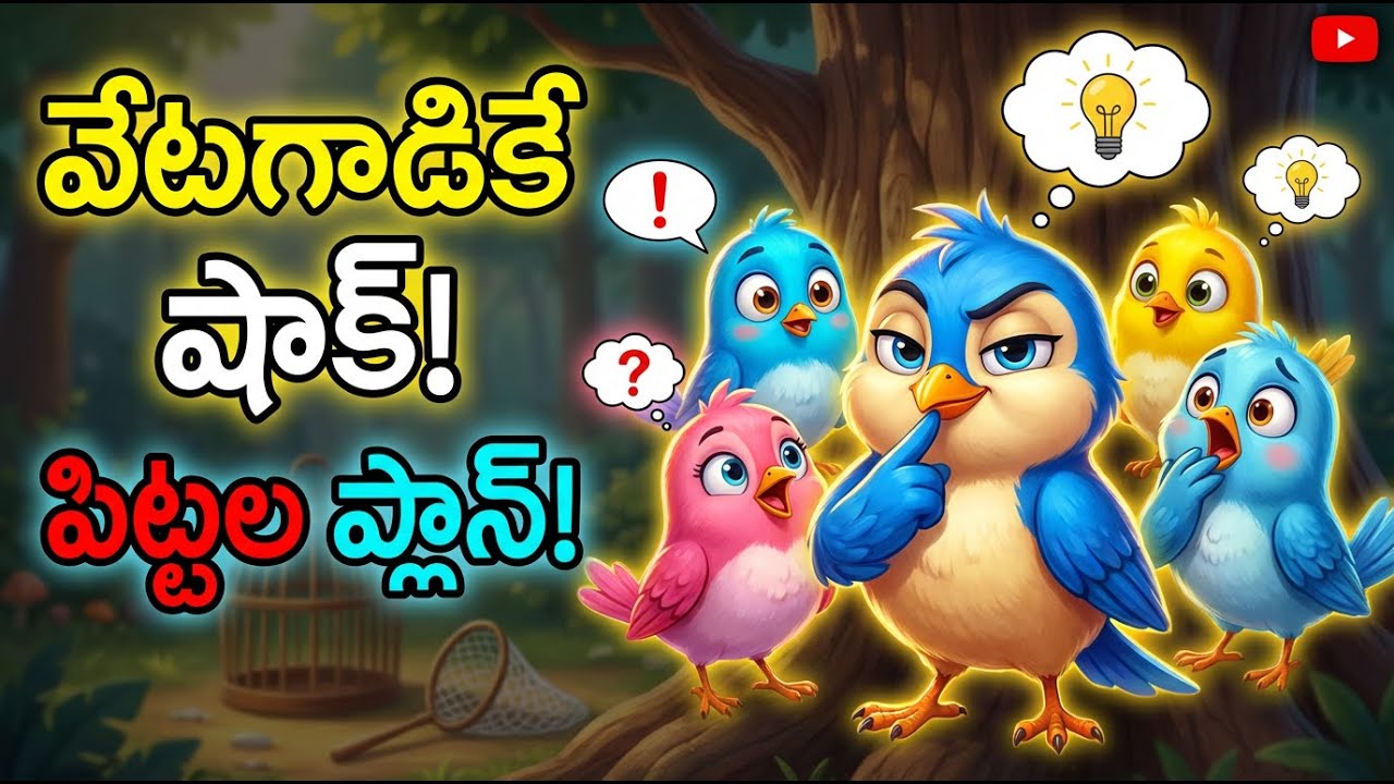 వేటగాడికే షాక్ ఇచ్చిన పిట్టల ప్లాన్ | Telugu Moral Stories