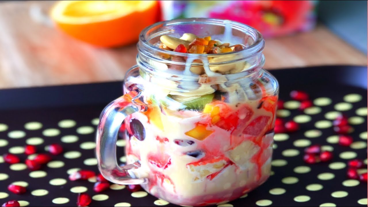 Ramadan Iftar special fruit chaat/ Salad।। Caramel cream fruit chaat।।Dulce de Leche fruit Salad