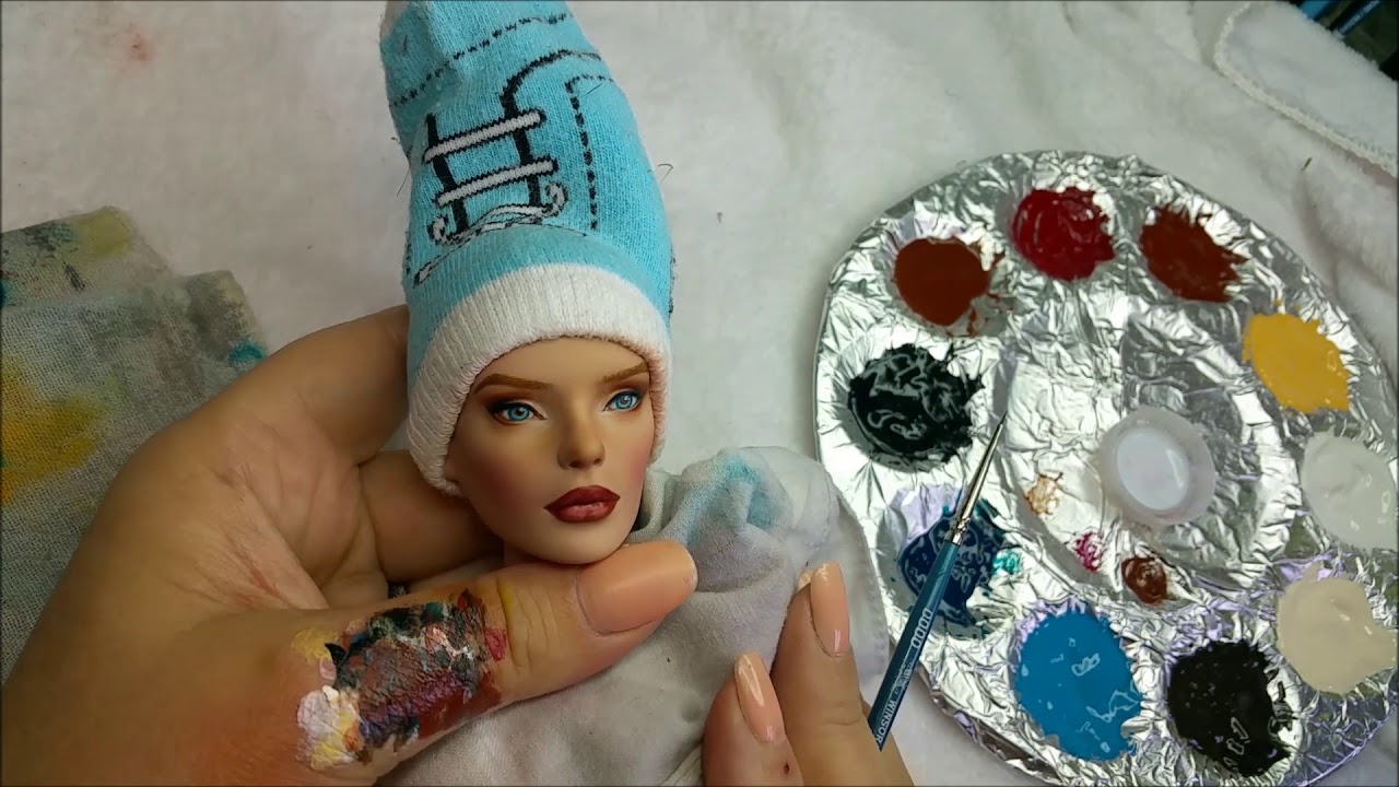 Repaint Tutorial by Laurie Leigh Tonner Doll Art OOAK Marley Besutiful Faces