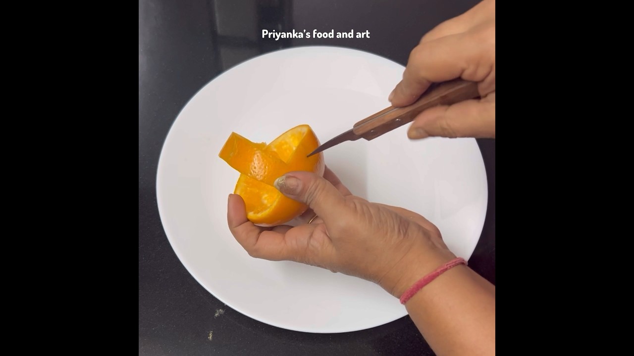 Amazing art with orange #fruitbasket #ytshorts Salad recipes super salad decoration ideas