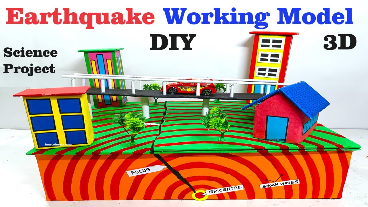 earthquake working model science project for exhibition - innovative ideas - easy steps | howtofunda
