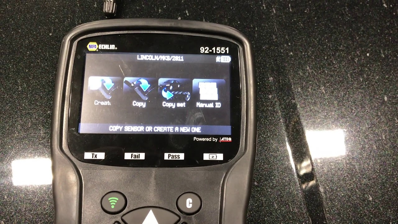 NAPA 92-1551 TPMS Tool Program a Sensor