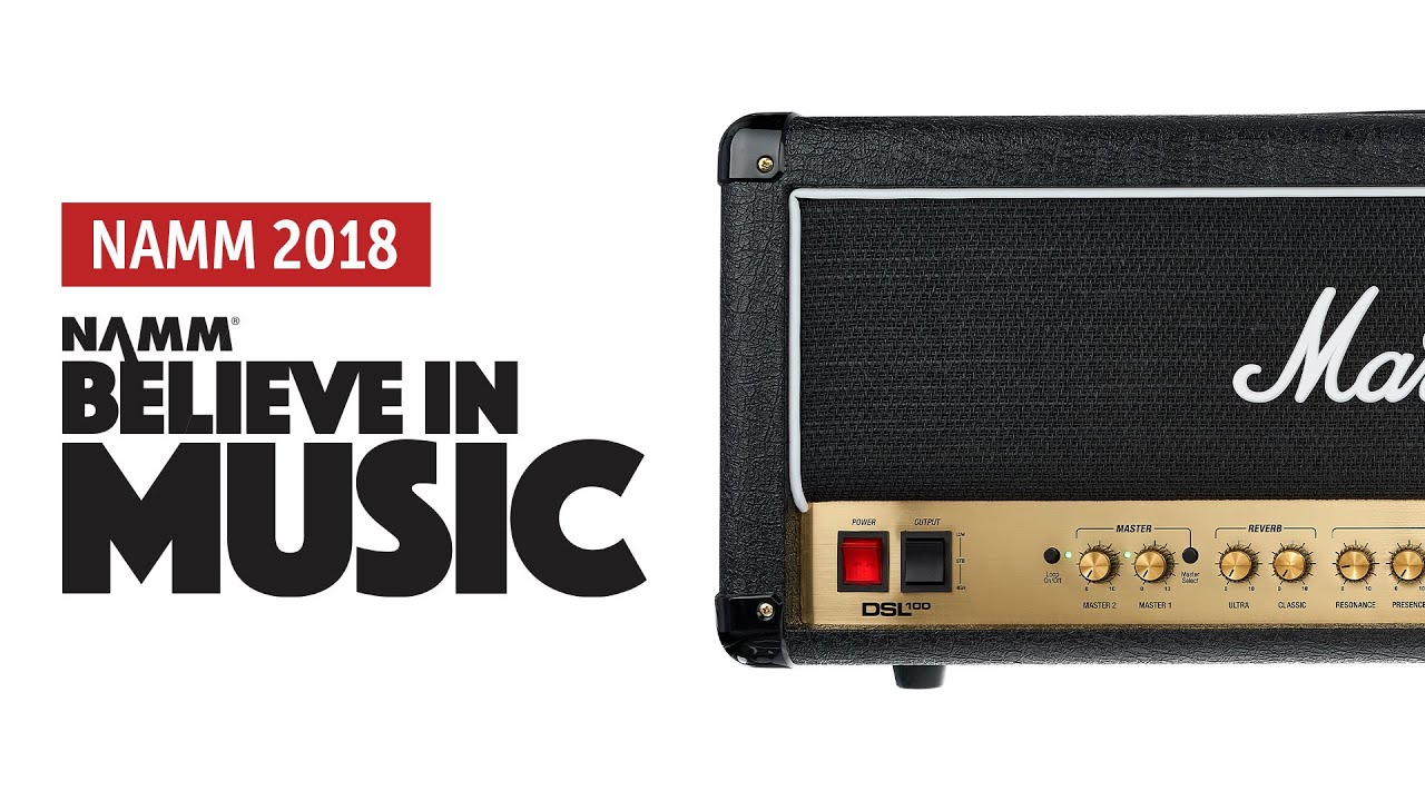 Namm 2018: Marshall DSL100H-R Sound Demo (no talking)
