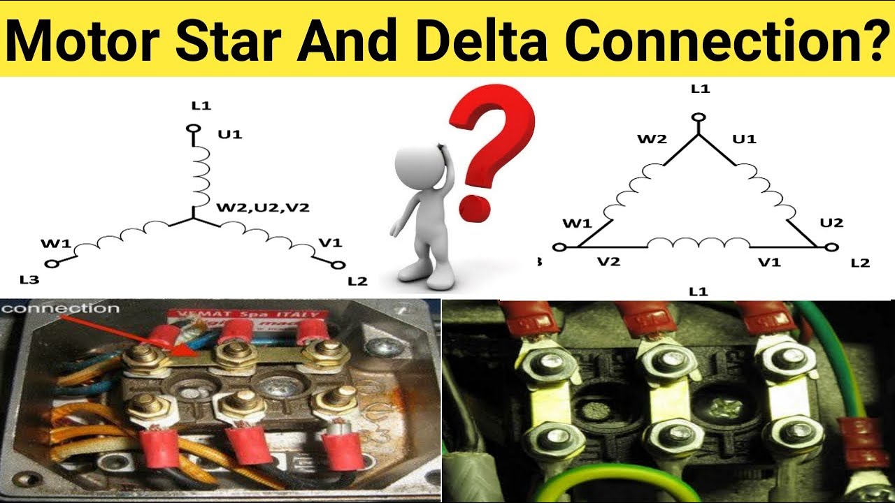 3 Phase Motor Connection In Hindi | Star and Delta Connection | Motor Connection | Electrical Ada