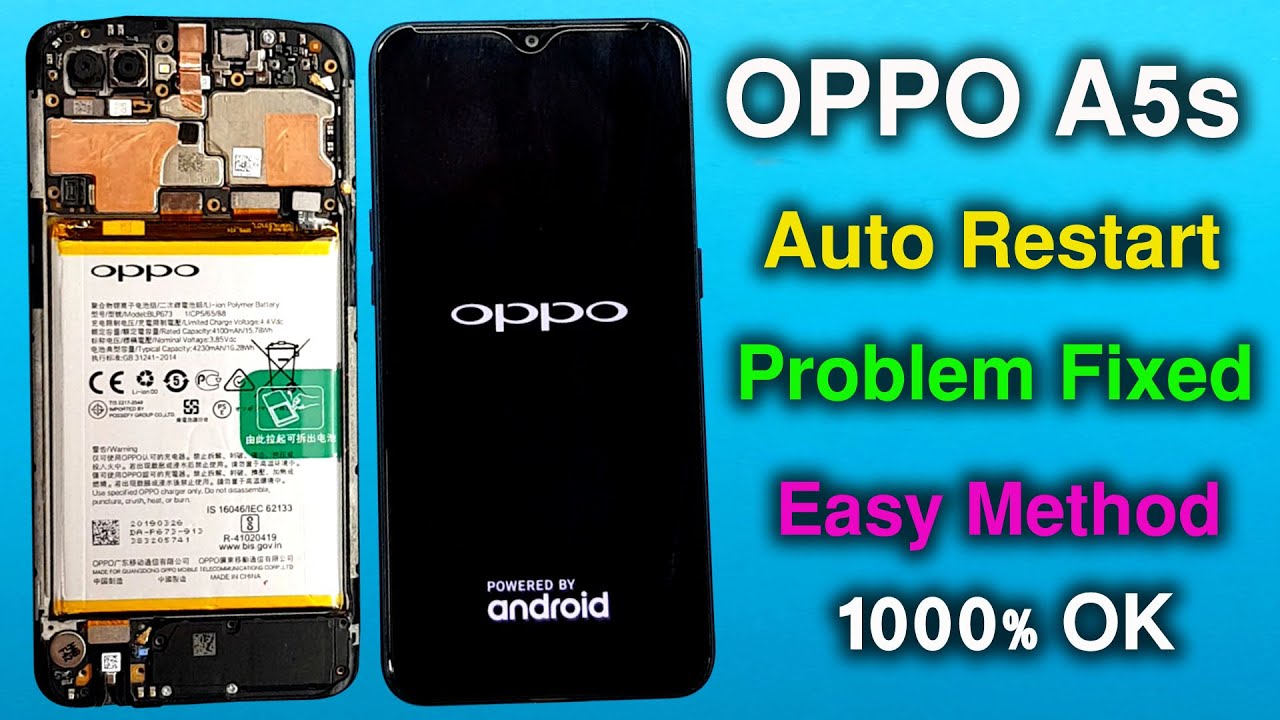 Oppo A5s Auto Restart Problem Fixed & Logo Restart Solved | Oppo A5s CPH1909 Auto Restart Problem |