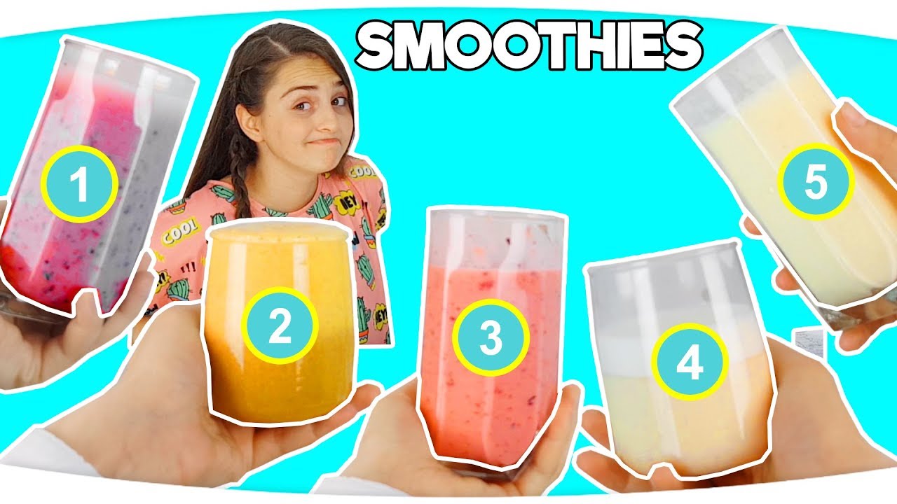 5 ÇEŞİT SMOOTHIE YAPTIK!!! İlk Kez Dene Konsepti ile | 5 Healthy Breakfast Smoothies! Fenomen Tv