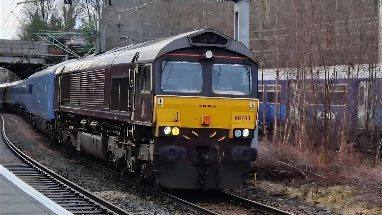 66743 Britannic Explorer to Eastleigh, Class 222 Route-Learning, and A Test Train At Cumbernauld!