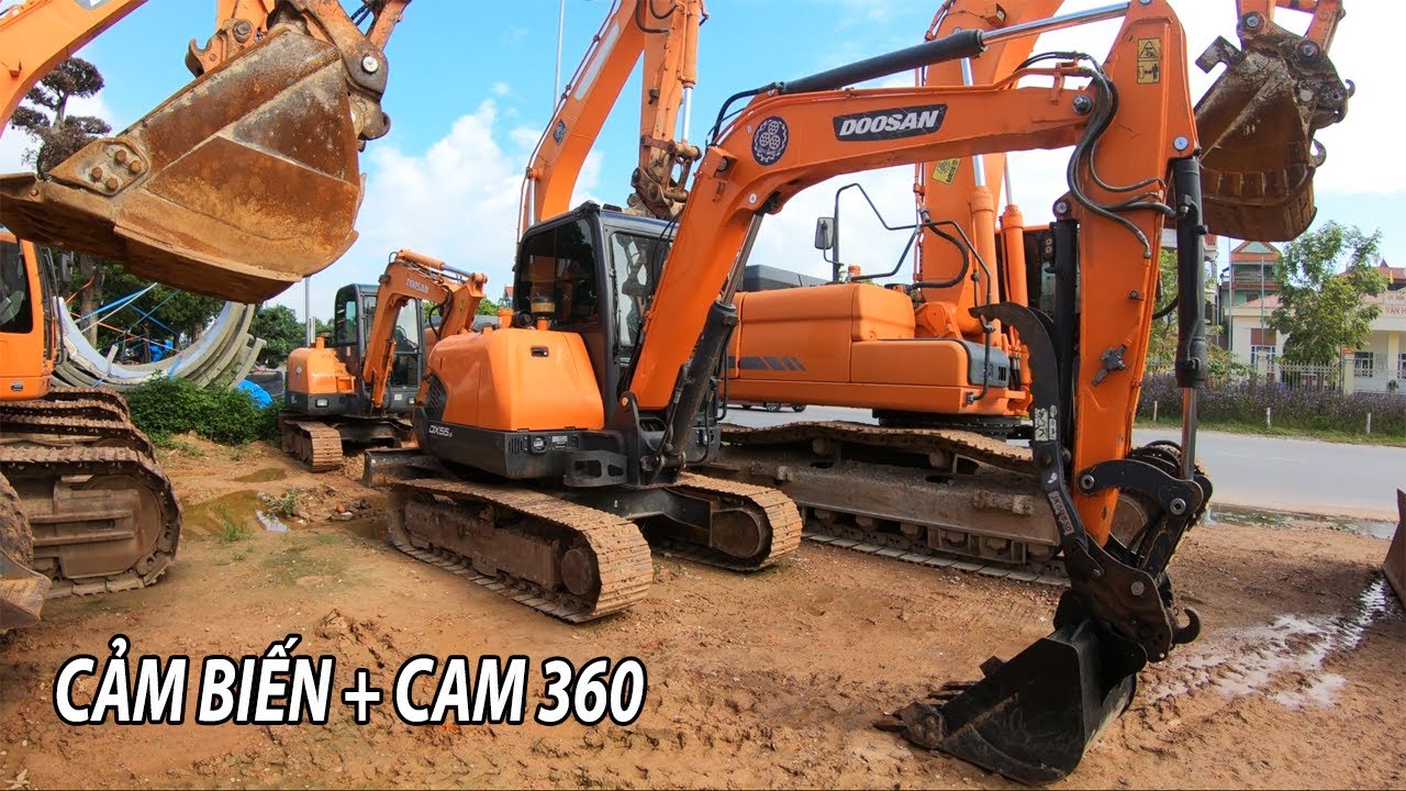 T&igrave;m Hiểu Nhanh M&aacute;y X&uacute;c DOOSAN DX55-5 Full Size - Phi&ecirc;n Bản B&aacute;nh X&iacute;ch Đỉnh Nhất Hiện Nay