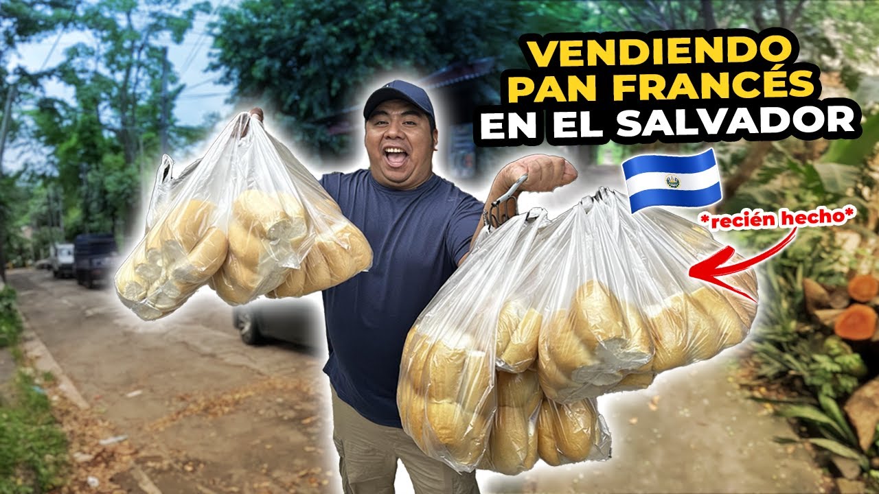 🥖VENDIENDO PAN FRANCES en las CALLES de EL SALVADOR *la realidad*