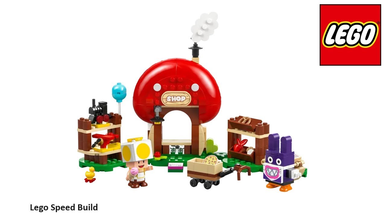 Lego Super Mario 71429 Nabbit at Toad's Shop Expansion Set Speed Build