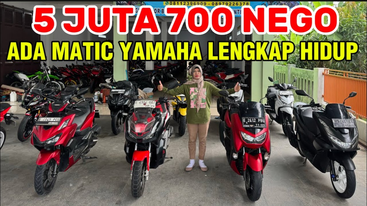 OBRAL EDISI MATIC MULAI HARGA 5 JUTA 700 NEGO LENGKAP PAJAK HIDUP ADA MATIC YAMAHA#viralvideo #video