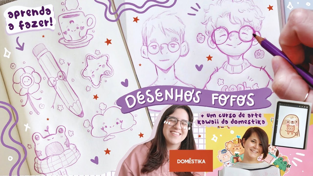 💝✏️ como deixar seus desenhos MUITO mais fofos! ✨🎀 // dicas, passo a passo + curso domestika! ♥️