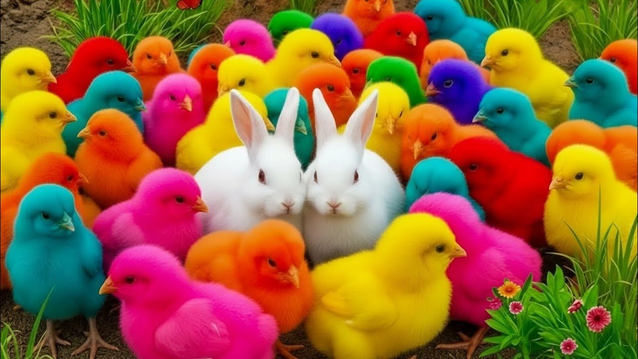 Tangkap Ayam Lucu, ayam warna warni, ayam rainbow, kelinci lucu, bebek lucu, ikan koi, Hewan Lucu