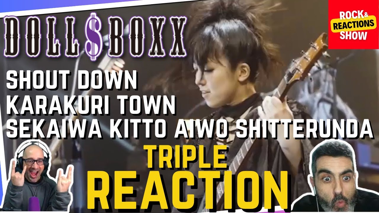DOLL$BOXX - Shout Down / Karakuri Town / Sekaiwa Kitto Aiwo Shitterunda | Reaction | Reacción |