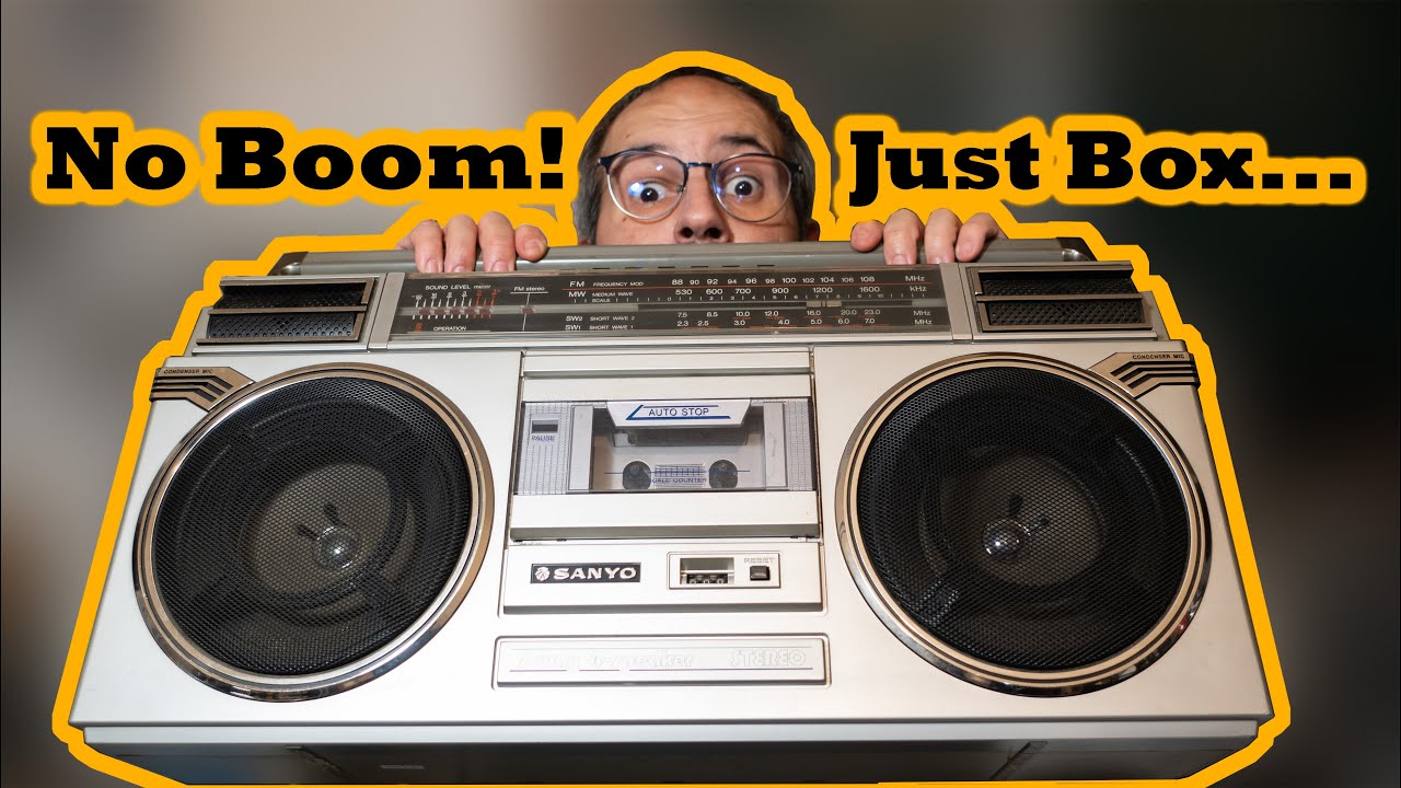 This Sanyo M9927K boombox had enough from radio stations, and only plays cassetes now. Lets fix it!