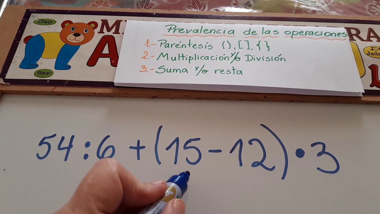 prevalencia de las operaciones para 5° básico