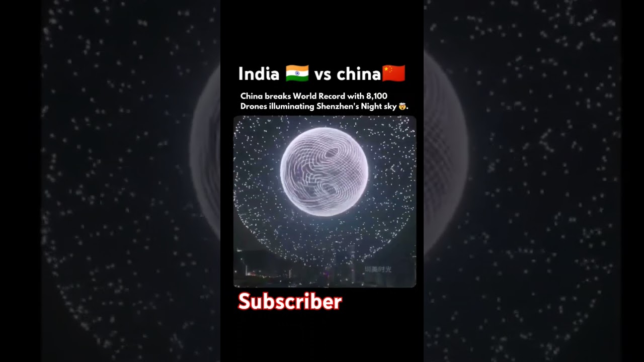 🚀 China Breaks WORLD RECORD with 8,100 Drones! | Mind-Blowing Shenzhen Light Show 🌌🔥