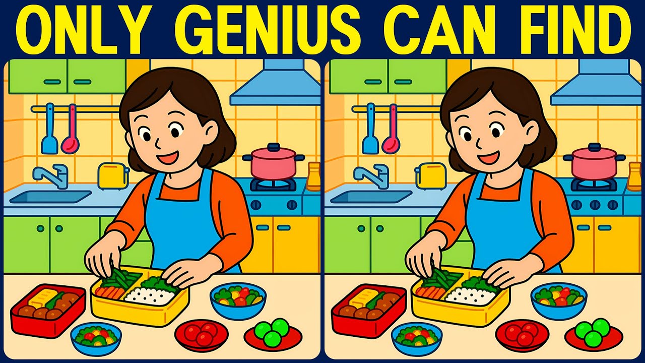 [Spot the Difference Brain Training] Find them all and prove your smartness.