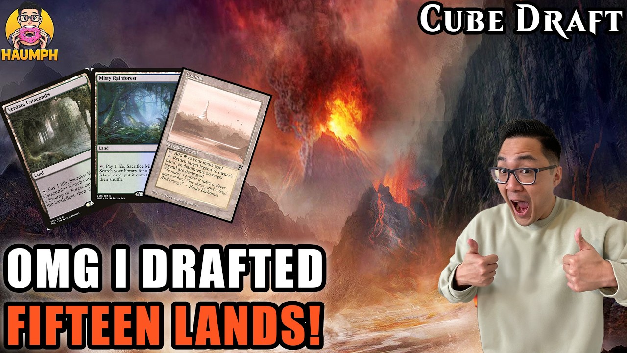I Drafted 15 Lands In A Ridiculous Domain Deck | Powered Cube Draft | MTG Arena