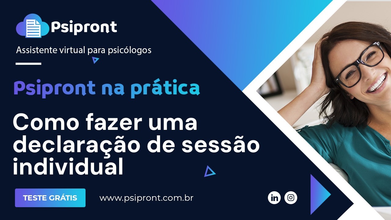 Psipront na prática: como fazer uma declaração de sessão individual